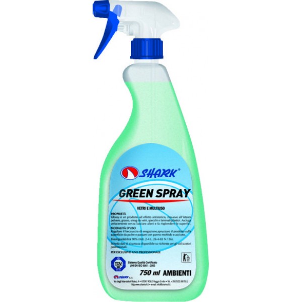 Detergent multisuprafete antistatic Shark Green Spray 750 ml Detergent multisuprafete antistatic Shark Green Spray 750 ml